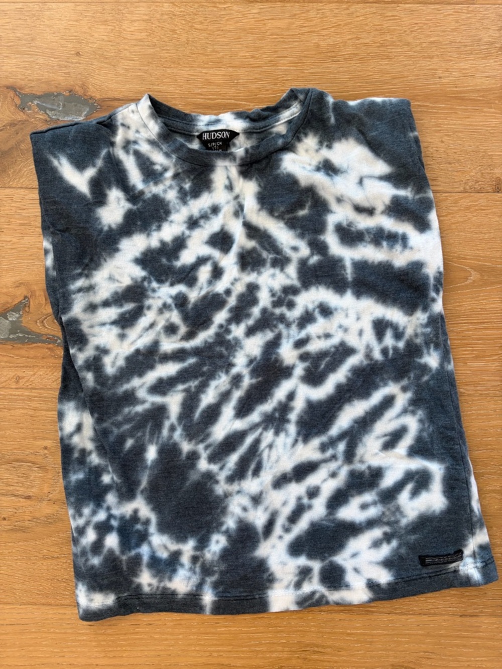 Hudson Tie-Dye Tank Top - Black & White